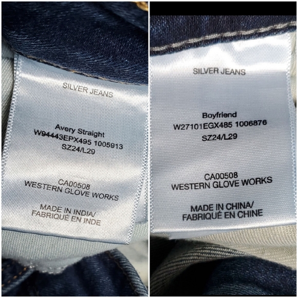 SILVER Jeans Co. Boyfriend and Avery Streight Jeans. Bundle of 2. Size 24/29 - Picture 15 of 16